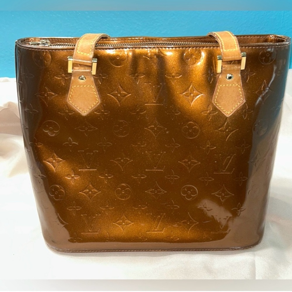 Louis Vuitton Bronze Monogram Vernis Tote Bag